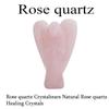 ABN Exports Reiki Energy Rose Quartz Angel Metaphysical Crystal Natural Stone Healing 2" view 2
