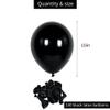 BEISHIDA 100 Pack 10 Inch Black Party Balloons, Latex Matte Round Balloons for Birthday Party, Baby Shower, Girls Kids Party, Halloween Party Decorations, Wedding Graduation Anniversary view 2