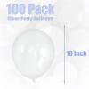 BEISHIDA 100 Pack 10 Inch Clear Balloons Transparent Party Balloons, Latex Matte Round Balloons for Birthday Party, Baby Shower, Girls Kids Party, Wedding Graduation Anniversary view 2