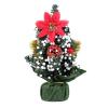Christmas Tree RENRUIRUI- Desktop Miniature 20CM Small Ornament for Home Dining Table Desk Window Xmas Decoration view 1
