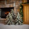 Desert Steel Blue Atlas Cedar Metal Tree Home Decor Accent - Christmas Tree view 3