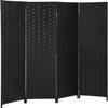 Bamboo Room Divider Folding Privacy Screen for Living Room Bedroom Study, Good Opacity Partition, Divider Has Anti-Slip Mats, Light and Easy to Move, Best Home Foldable Privacy Screen - 71" H  18" W view 1