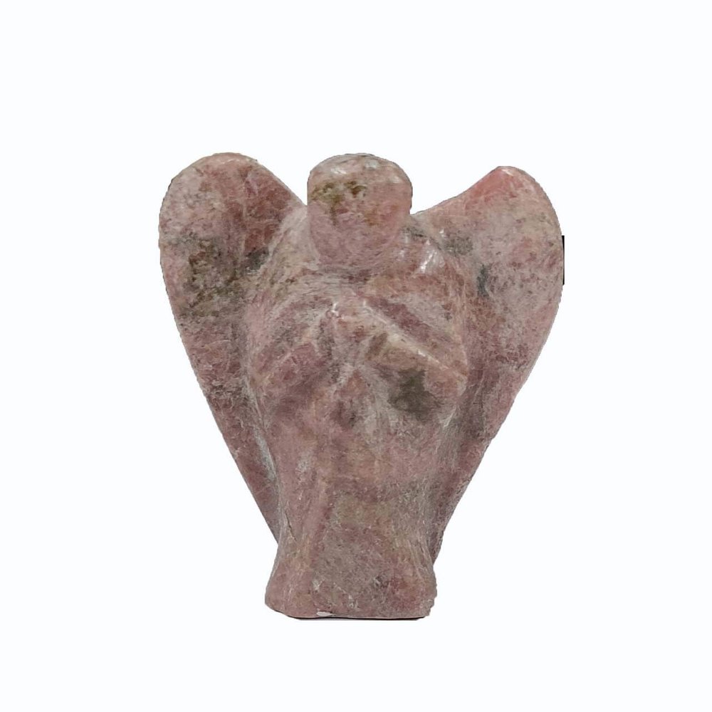 ABN Exports Quartz Rhodonite Angel Reiki Energy Crystal Healing Natural Stone 2"