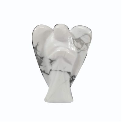 ABN Exports Reiki Energy Angel Howlite Crystal Healing Crown Chakra Gift 2"