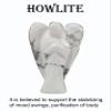ABN Exports Reiki Energy Angel Howlite Crystal Healing Crown Chakra Gift 2" view 2