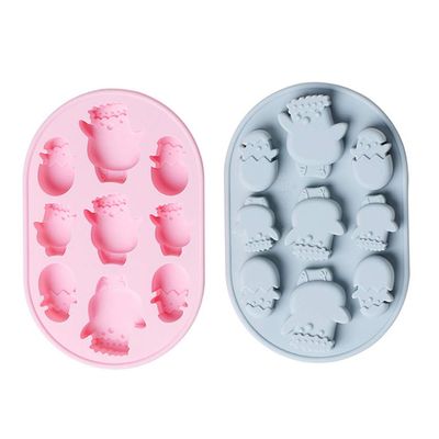 2pcs Silicone Baking Molds 3D Easter Chick Molds Cake Decorative Fondant for Chocolate Candy Dessert Sugar Cake Cupcake Resin Clay