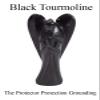 ABN Exports Quartz Black Tourmoline Angel Reiki Energy Crystal Healing Natural Stone 2" view 2