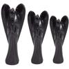 ABN Exports Quartz Black Tourmoline Angel Reiki Energy Crystal Healing Natural Stone 2" view 3
