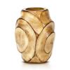 AeraVida Hand Carved Spiral Mango Tree Wood Vase Brown Decorative Tabletop Vase 6.25 Inch Rustic Wooden Dry Flower Vase for Home Decor Living Room Accent view 2