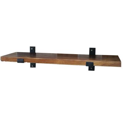 Coffee Shelf Wall Mounted, Kitchen Shelf with Brackets, Mugs Rack, Coffee Bar Shelf, Rustic Floating Storage Shelves Wall Decor l Hanging Wall Rack for Kitchen Utensils, Thickness 3cm ( Size : 40cm )