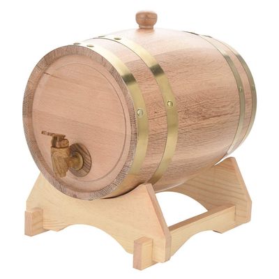 Oak Aging Barrel,Vintage wooden Oak Timber Wine Barrel,Premium Oak Aging Barrel,Age your own Whiskey, Beer,Wine,Bourbon,Tequila, Hot Sauce & More(1.5/3/5/10L)(5L)