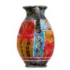 Ancient Greek Minoan Amphora Handmade Ceramic Pottery Vase with Fresco Prince of Lilies Mural S view 2