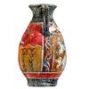 Ancient Greek Minoan Amphora Handmade Ceramic Pottery Vase with Fresco Prince of Lilies Mural view 2
