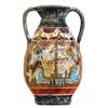 Ancient Greek Minoan Amphora Handmade Ceramic Pottery Vase with Fresco Prince of Lilies Mural view 3