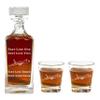 747 Commercial Airplane Decanter Set - 900ml Engraved Decanter w/ 747 Commercial Airplane - Retirement Gift, Gift for Promotion, Unique, Milestone Gift - Pilot Present - Pilot Gifts for Men and Women view 1
