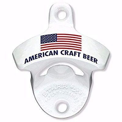 White Powder Coated American Craft Beer STARR"X" Bottle Opener