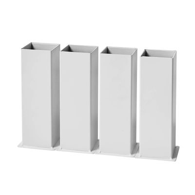 DormCo Carbon Steel Bed Risers for Twin/TXL Beds - 8" Lift - White