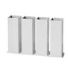 DormCo Carbon Steel Bed Risers for Twin/TXL Beds - 8" Lift - White view 1