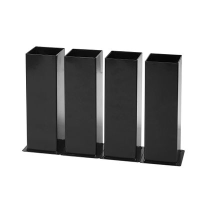 DormCo 8" Lift - Carbon Steel Bed Risers - Black