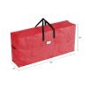 Christmas Tree Storage Bags-2 Pack-Fits 9 Ft Artificial Tree Each-Protect Holiday Decorations & Inflatables from Moisture & Damage by Elf Stor (Red) view 2