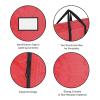 Christmas Tree Storage Bags-2 Pack-Fits 9 Ft Artificial Tree Each-Protect Holiday Decorations & Inflatables from Moisture & Damage by Elf Stor (Red) view 3