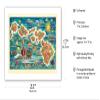 The Dole Map of the Hawaiian Islands - From the Hawaiian Pineapple Company - Vintage Pictorial Map by Joseph Fehr c.1950s - Bamboo Fine Art 290gsm Paper (Unframed) 17x22in view 2