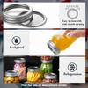 16pack 16oz Mason Jars with Airtight Lids and Bands, Regular Mouth Pint Canning Jars, Clear Glass Jars Ideal for Canning, Pickling, Meal Prep, Jam, Honey, Shower/Wedding Favors, Labels & Pen Included view 4