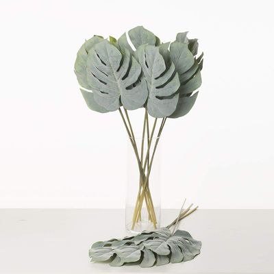 12 x Artificial Adan / Monstera Rib Leaves