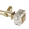 Rod Desyne 1" Will Single Curtain Rod, 48-84 inch, Light Gold view 1
