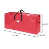 Christmas Tree & Wreath Storage Bags- Set of 2- For 9 Foot Artificial Trees & 30 Holiday Wreaths- Protect Decorations & Inflatables by Elf Stor (Red) view 3