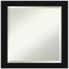 Amanti Art Black Bathroom Mirror for Over Sink, 23x19 Avon Black Rectangle Vanity Mirror, Small Casual Frame, Hangs Horizonally and Vertically, Bathroom Wall Decor, Beveled Edge view 1