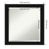 Amanti Art Black Bathroom Mirror for Over Sink, 23x19 Avon Black Rectangle Vanity Mirror, Small Casual Frame, Hangs Horizonally and Vertically, Bathroom Wall Decor, Beveled Edge view 4