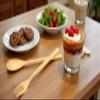 AeraVida Wooden Cutlery Spoon and Fork Set | 4 Pairs Handcrafted from Brown Rain Tree Wood | Eco-Friendly Rustic Dining Utensils view 4
