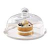 9/10 Inch Cake Dome, Home Decor Snack Bread Display Stand Dustproof Glass Cover Double Handle Ceramic Fruit Tray White (Size : 232315CM) view 1