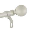 1" Evelyne Faux Wood Curtain Rod 160-240 inch - Pearl White view 3