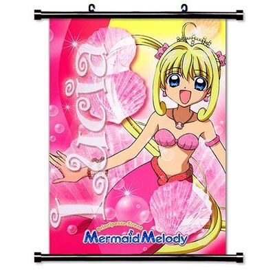 Mermaid Melody Pichi Pichi Pitch Anime Fabric Wall Scroll Poster (32 x 46) Inches [A] Mermaid Melody- 17(L)