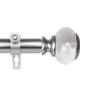 Rod Desyne 1" Lilian Single Curtain Rod, 48-84 inch, Satin Nickel view 3
