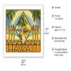 Hawaii - Cover of a Hawaiian Travel Brochure - Vintage Hawaiian Travel Advertisement c.1943 - Bamboo Fine Art 290gsm Paper (Unframed) 17x22in view 2