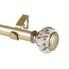 Rod Desyne 1" Prince Single Curtain Rod, 48-84 inch, Light Gold view 1