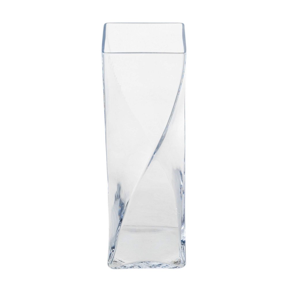 Flower Market Pro 5591C-OT Twist Flower Base, Handmade, Vase, Height 11.8 x Height 3.9 x Width 3.9 inches (30 x 10 x 10 cm), Clear, Made in Japan