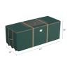 Rolling Christmas Tree Storage Bag-For 12FT Artificial Trees-Green Canvas Duffel on Wheels & Window-For Holiday Decorations & Inflatables by Elf Stor view 2