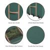 Rolling Christmas Tree Storage Bag-For 12FT Artificial Trees-Green Canvas Duffel on Wheels & Window-For Holiday Decorations & Inflatables by Elf Stor view 3