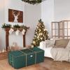 Rolling Christmas Tree Storage Bag-For 12FT Artificial Trees-Green Canvas Duffel on Wheels & Window-For Holiday Decorations & Inflatables by Elf Stor view 4
