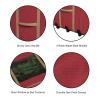 Rolling Christmas Tree Storage Bag - Heavy-Duty Storage Bags for 12FT Artificial Trees, Seasonal Dcor, Packing, Moving, and More by Elf Stor (Red) view 3