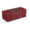 Rolling Christmas Tree Storage Bag - Heavy-Duty Storage Bags for 12FT Artificial Trees, Seasonal Dcor, Packing, Moving, and More by Elf Stor (Red) view 4