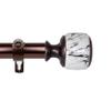 Rod Desyne 1" Janice Single Curtain Rod, 48-84 inch, Bronze view 3