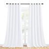 NICETOWN 50% Light Blocking Curtain Panels for Bedroom, Home Decoration Easy-Care Solid Grommet Draperies/Drapes, Window Covering for Kitchen (2 Panels, 70 by 108, Pure White) view 2