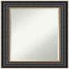 Amanti Art Black Bathroom Mirror for Over Sink, 30x24 Thomas Black Bronze Rectangle Vanity Mirror, Medium Traditional Frame, Hangs Horizonally and Vertically, Bathroom Wall Decor, Beveled Edge view 1