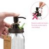 Amolliar Mason Jar Bathroom Accessories Set (4 Pcs) - Lotion Soap Dispenser & 2 Cotton Swab Holder & Toothbrush Holder-Rustic Farmhouse Decor, Countertop Vanity Organize, Bathroom Home Decor (Bronze) view 2