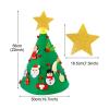 Christmas Tree RENRUIRUI- Felt Handmade DIY 3D Set with 17Pcs Xmas Ornaments,Xmas Home Decor Holiday New Year Gifts for Kids Toddlers view 2